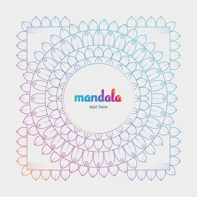 Nieuwe mandala-achtergrond