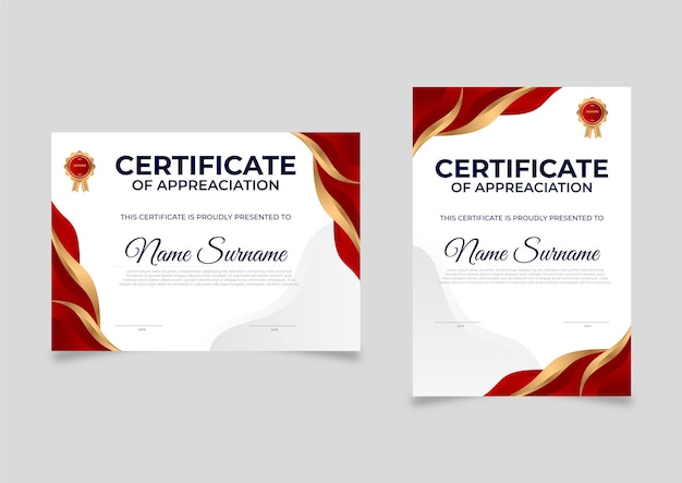 nieuwe moderne eenvoudige professionele trend certificaat ontwerp vector