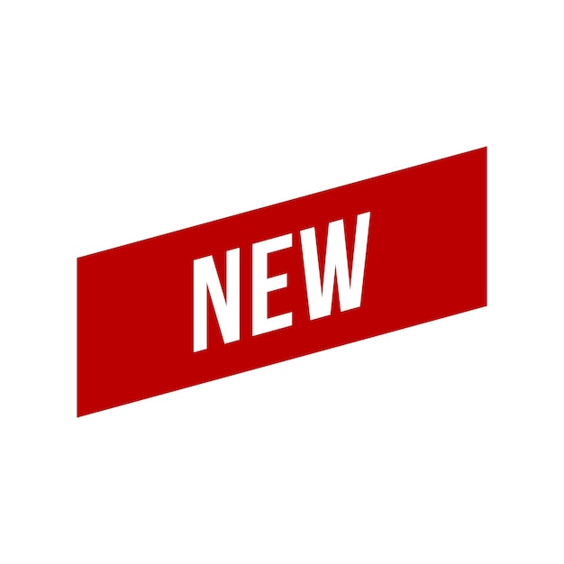 Nieuwe Red Ribbon Vector Design Template