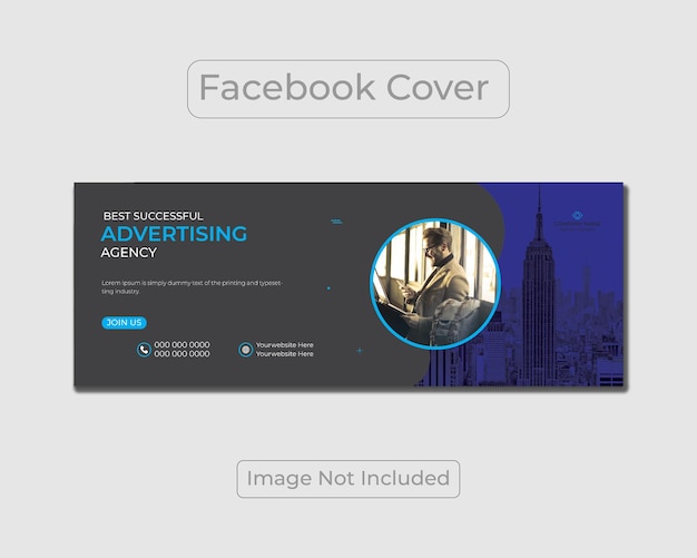 Vector nieuwe zakelijke moderne facebook-omslagsjabloon of omslagontwerp voor sociale media