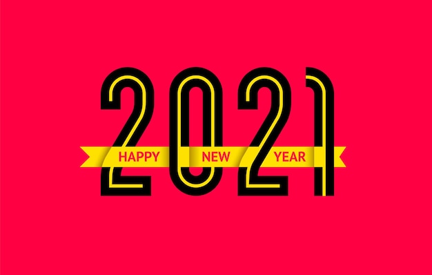 Nieuwjaar 2021 tekstontwerp