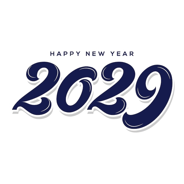 Nieuwjaar 2029 typografie logo ontwerp Gelukkig nieuwjaar 2029 logo ontwerp