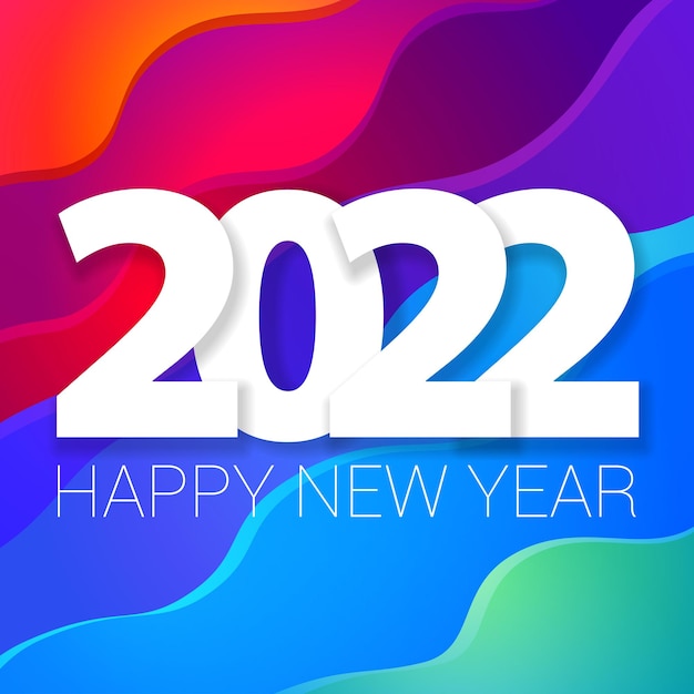 Vector nieuwjaarsbanner 2022