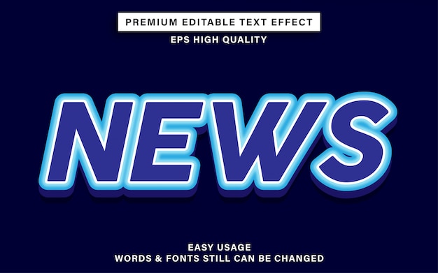 Nieuws teksteffect