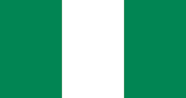 Vector nigeria flag in vector