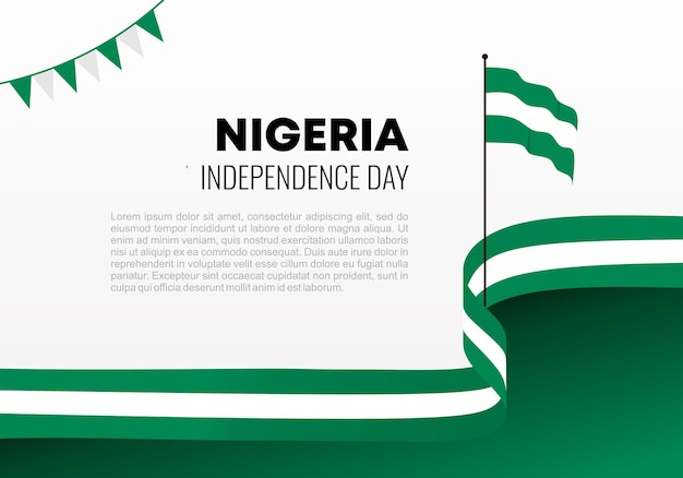 Nigeria independence day background for celebration on October 1st