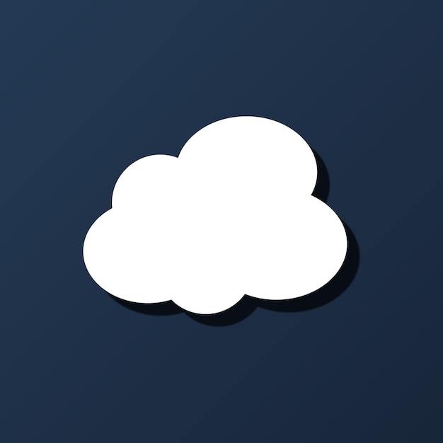 Vector night cloud