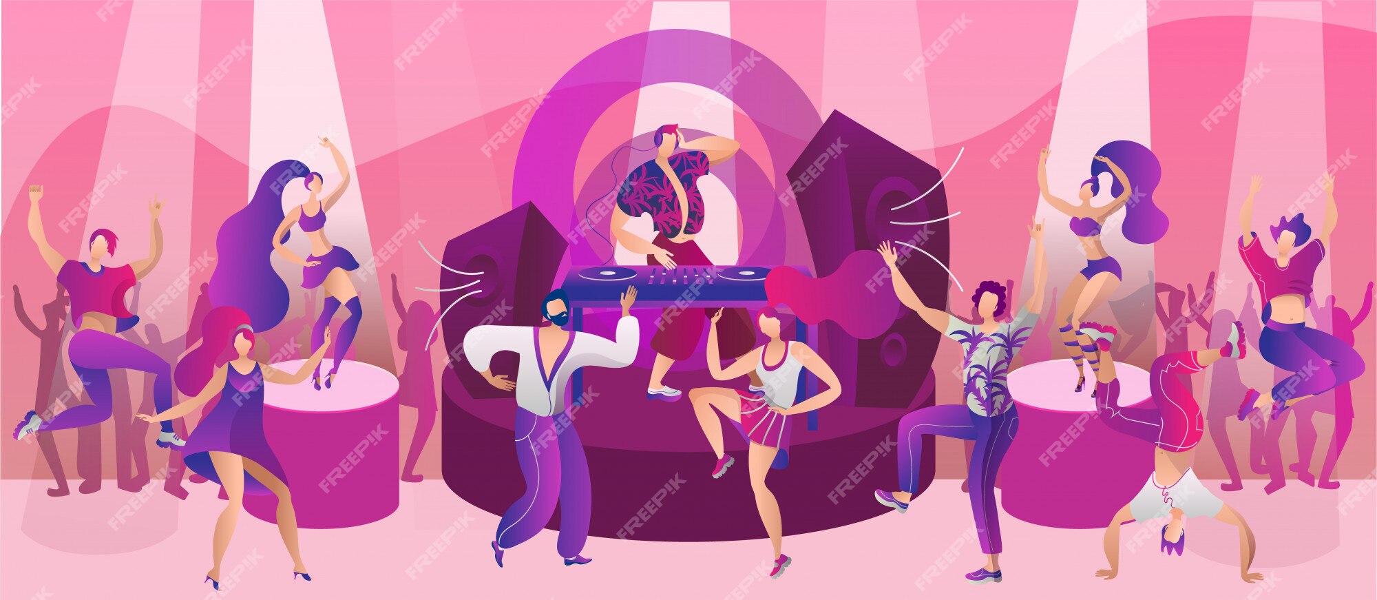 Person people vector illustration dance party woman and man. Happy friend  fun disco club music dancer cartoon group celebration. Character background  concert rejoice concept. Entertainment activity 26570593 Vector Art at  Vecteezy