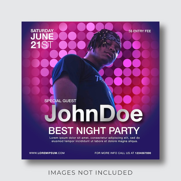 night club party banner