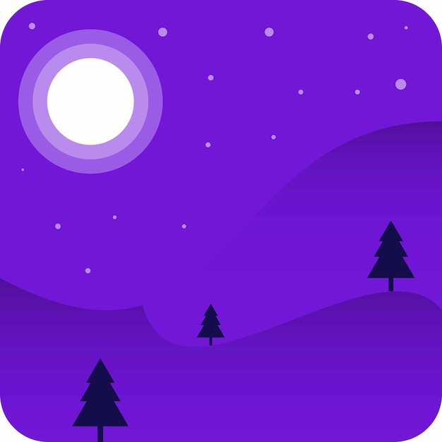 night landscape background template