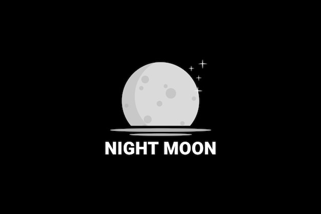 Night Moon Logo Design Template