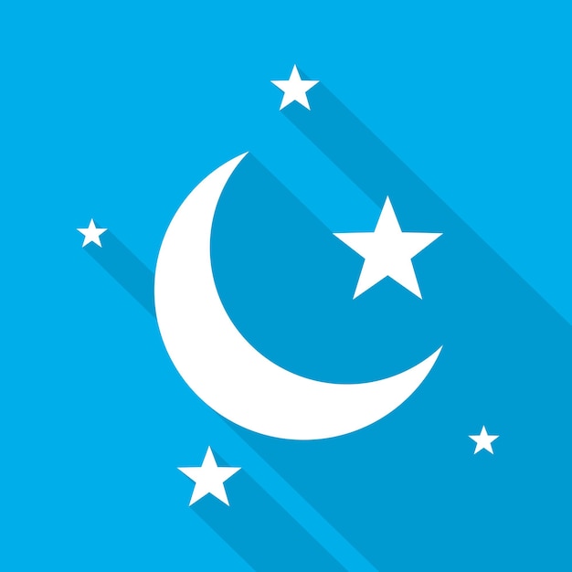 Premium Vector Night moon and star icon Vector illustration Concept of sleep