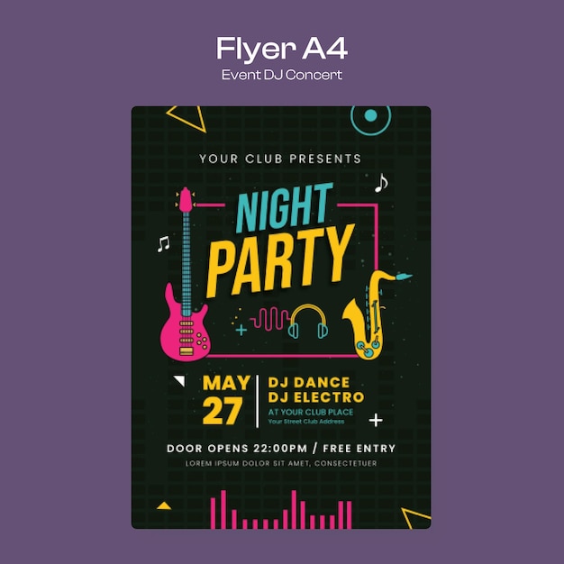 Night Party Flyer Template