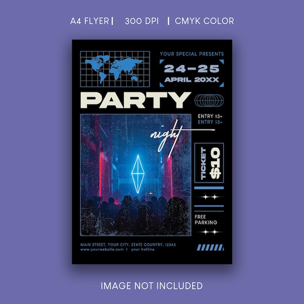 night party flyer