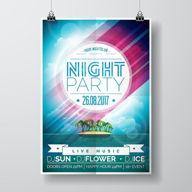 Night party poster