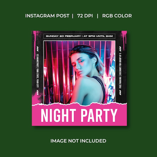 Night Party Socials Media