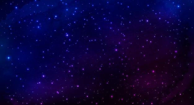 Vector night shining starry sky background