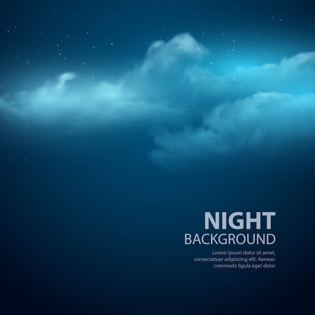 Vector night sky abstract background