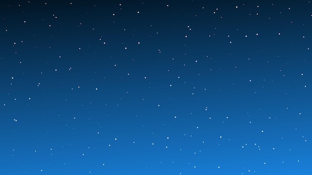 Cielo notturno con molte stelle. fondo astratto della natura con polvere di stelle nell'universo profondo. illustrazione vettoriale.
