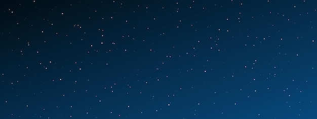 Vector night sky with many stars