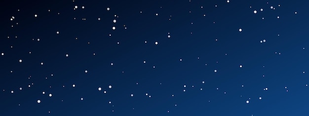 Vector night sky with many stars