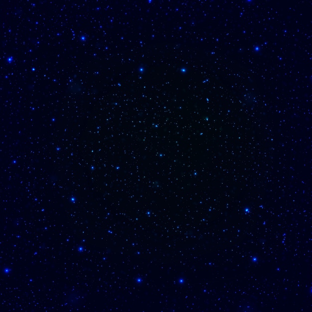 Vector night sky with shiny stars