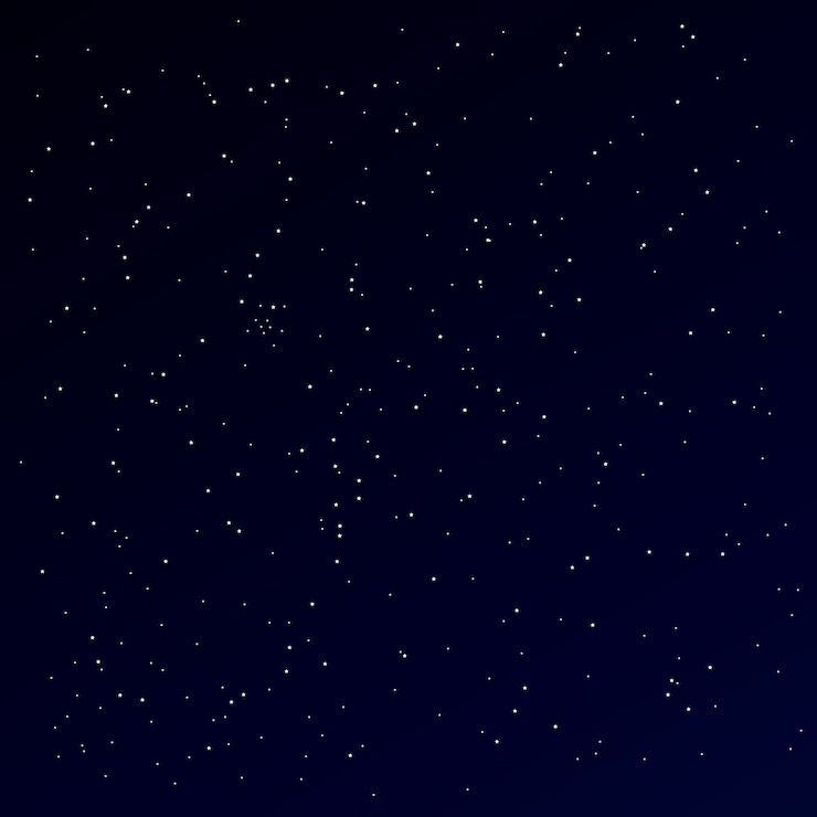 Vector 별 밤 하늘입니다. 별 배경입니다.