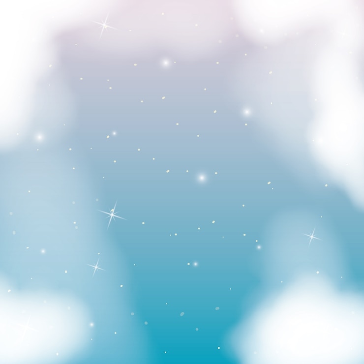 Vector 曇った星空の夜景