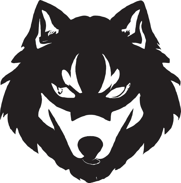Nighttime Wolf in Moonlight Icon for Mystic and Fantasy Themes
