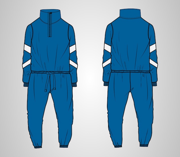 Vettore abito da notte design tecnico moda disegno piatto illustrazione vettoriale modello colore blu