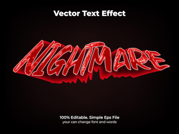 nigthmare text effect editable night and scary text style