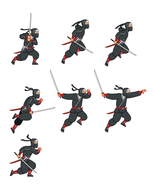 Ninja Assassin Game Animation Sprite