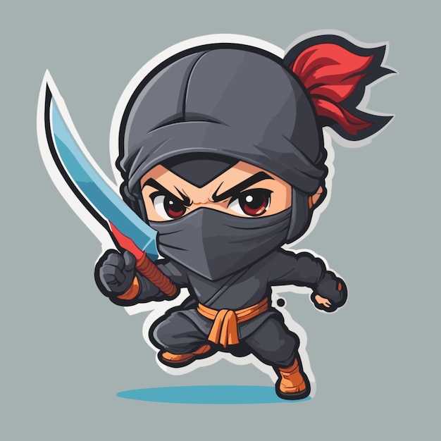 Ninja cartoon vector