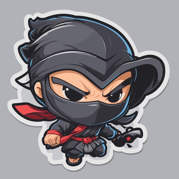 Vector ninja cartoon vector