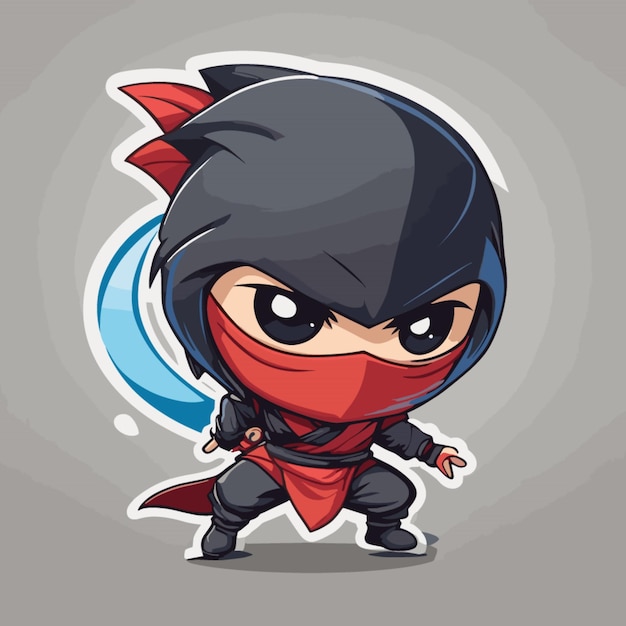 Ninja cartoon vector