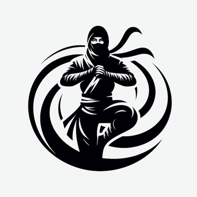 Ninja Fighter Silhouette