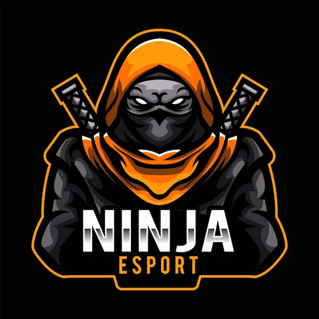 Vector ninja gaming mascot