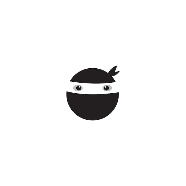 Ninja-logo ontwerp vector