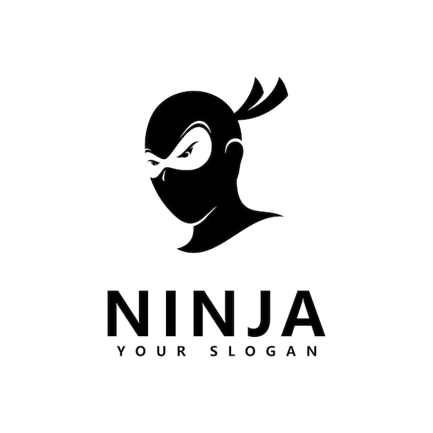 Ninja logo pictogram vectorillustratie