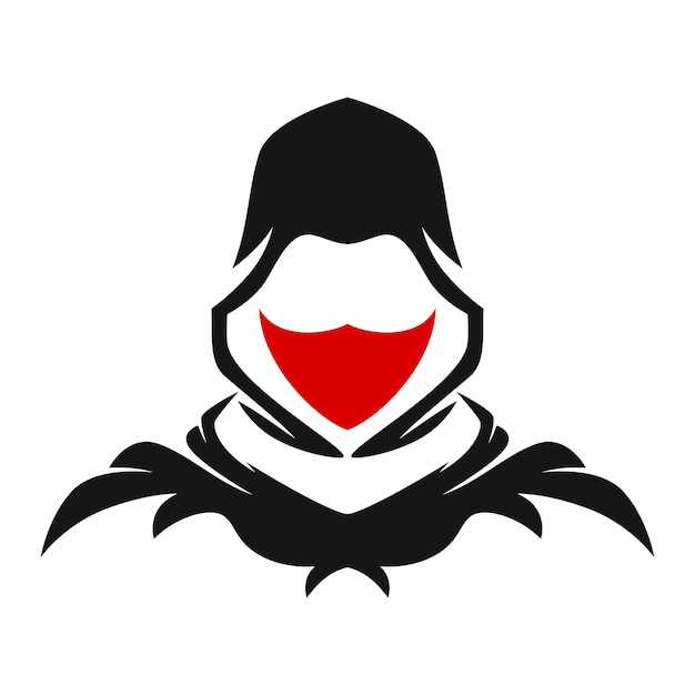 Vettore vettore logo ninja