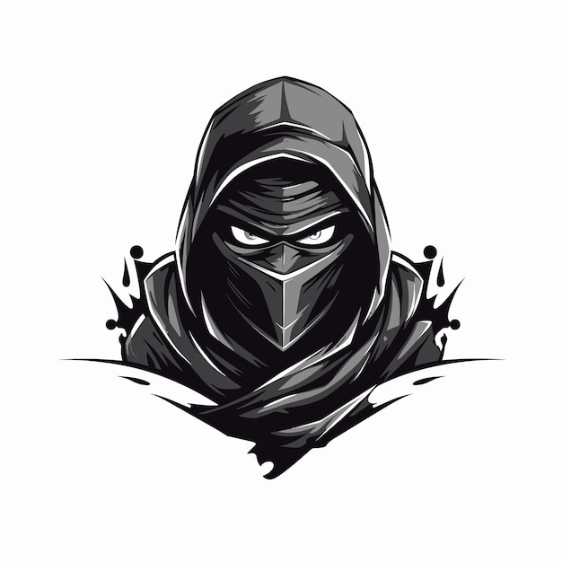 Vector ninja logo vector