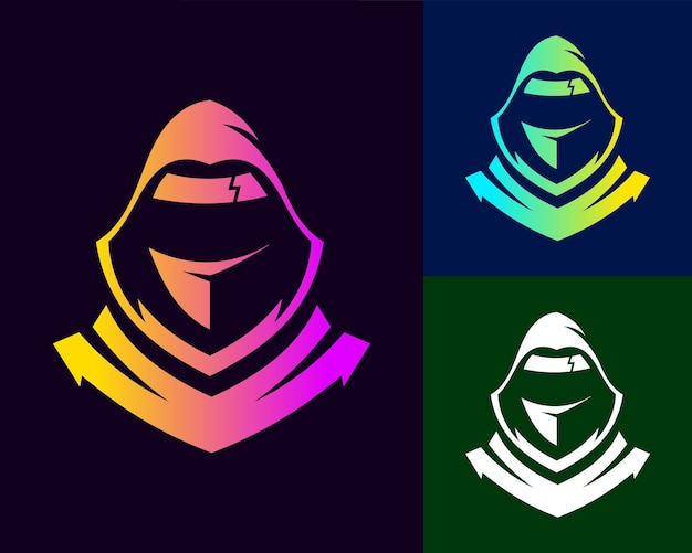 Ninja mascot logo esport gaming assasin mascot logo illustration