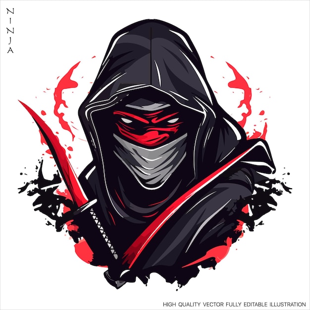 Premium Vector | Ninja mascot logo vector template creative ninja ...