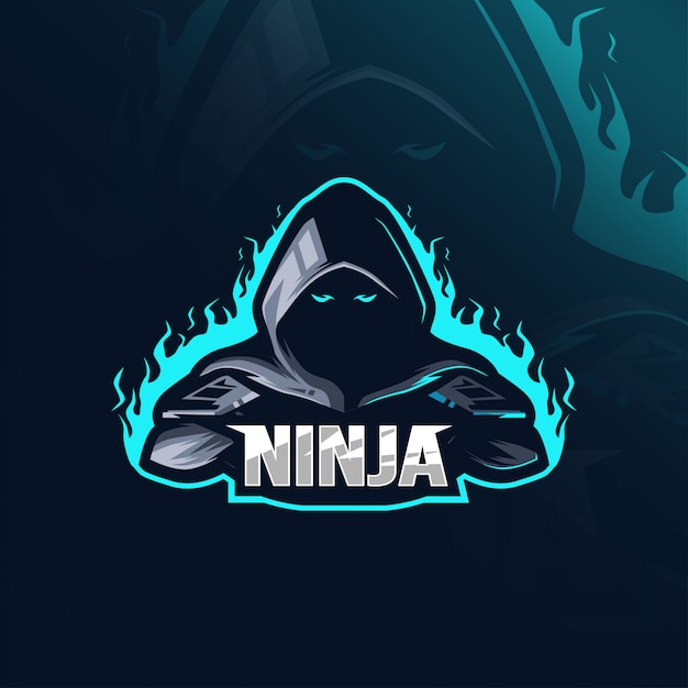 Ninja mascot logo