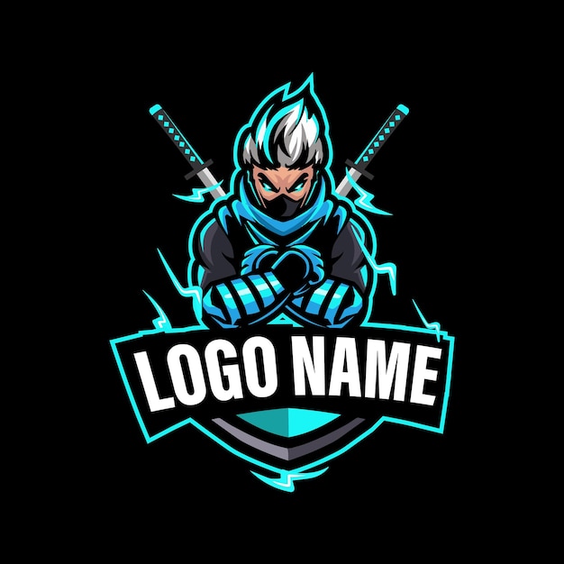 Ninja mascot logo