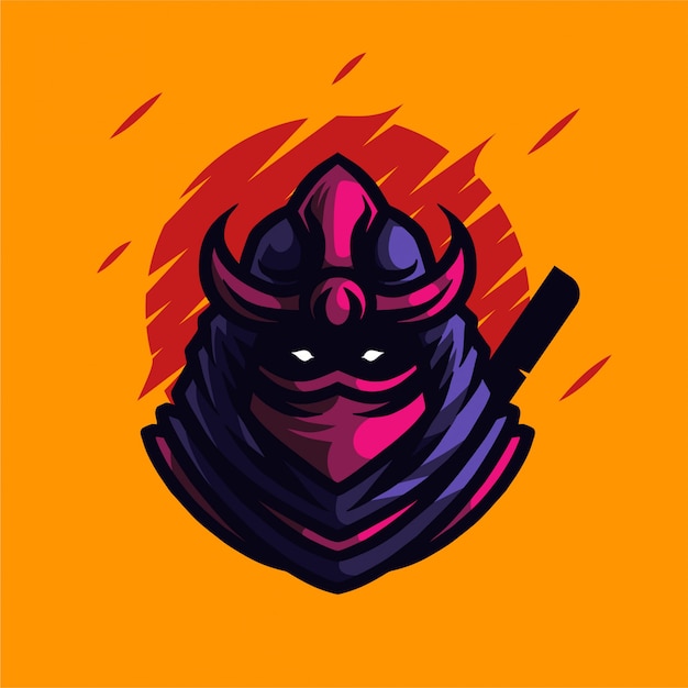 Logo mascotte ninja