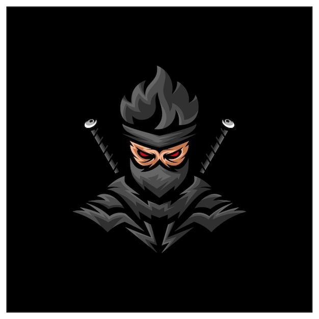 Ninja mascotte esport logo vector sjabloon Creatieve Ninja logo ontwerpconcepten