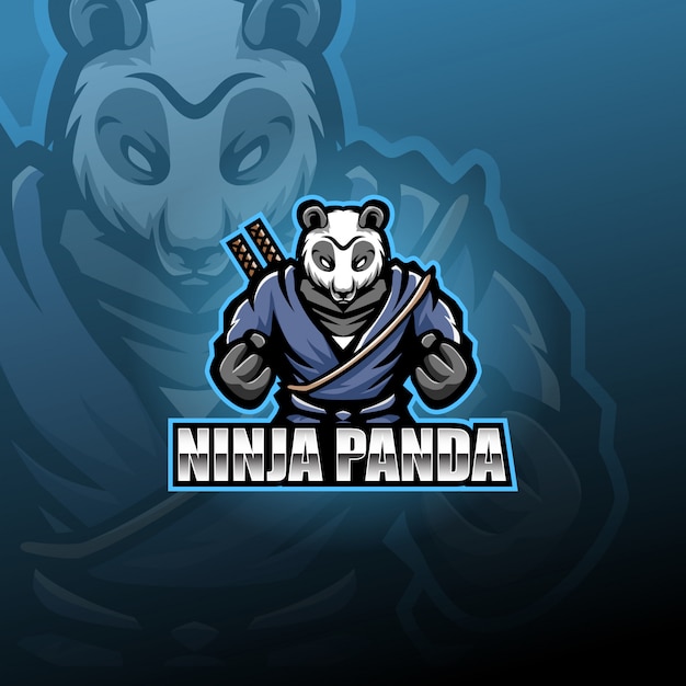 Mascotte panda ninja