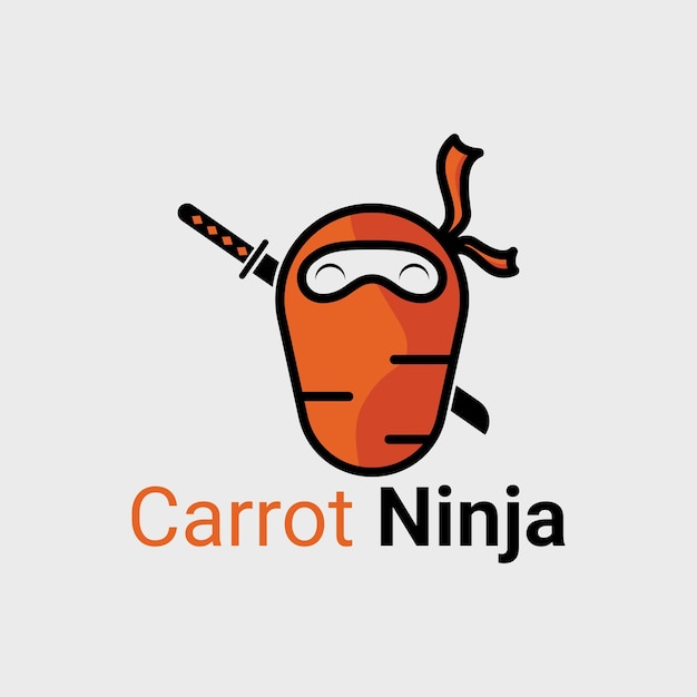 Ninja secrets en carrot creativity inspirerende logo-elementen