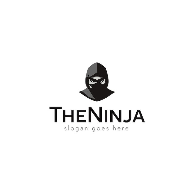 Ninja vector logo design